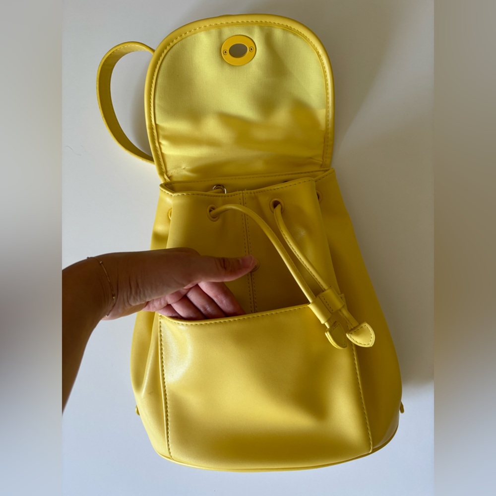 Urban Outfitters Mini Pleather Backpack in Yellow - Picture 4 of 12